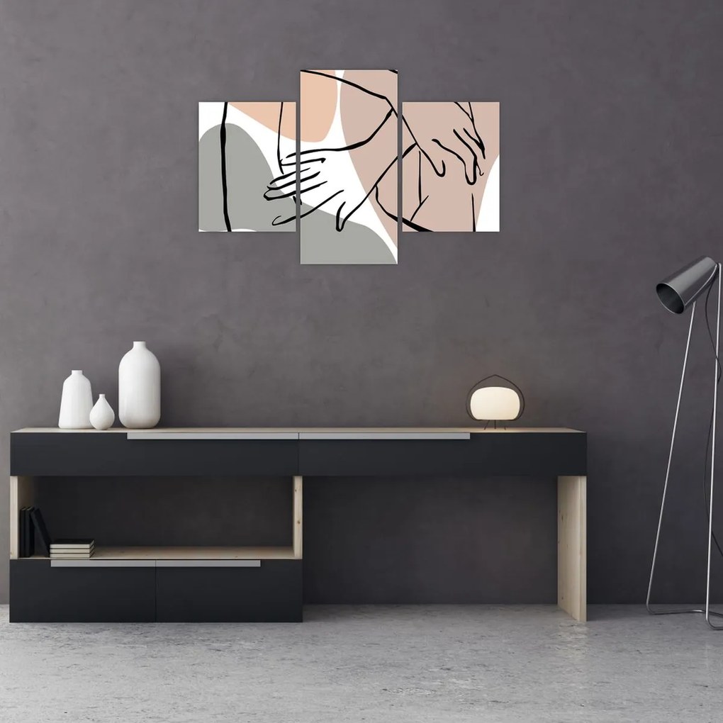Obraz - Woman body line art N⁰2 (90x60 cm)
