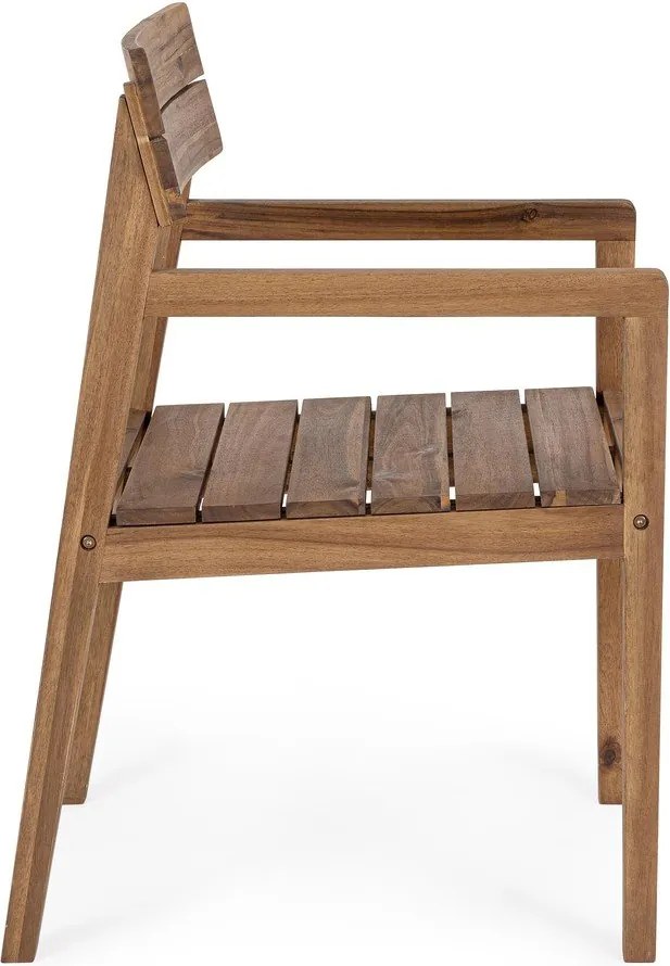 Drevená záhradná stolička v prírodnej farbe Rodano – Bizzotto