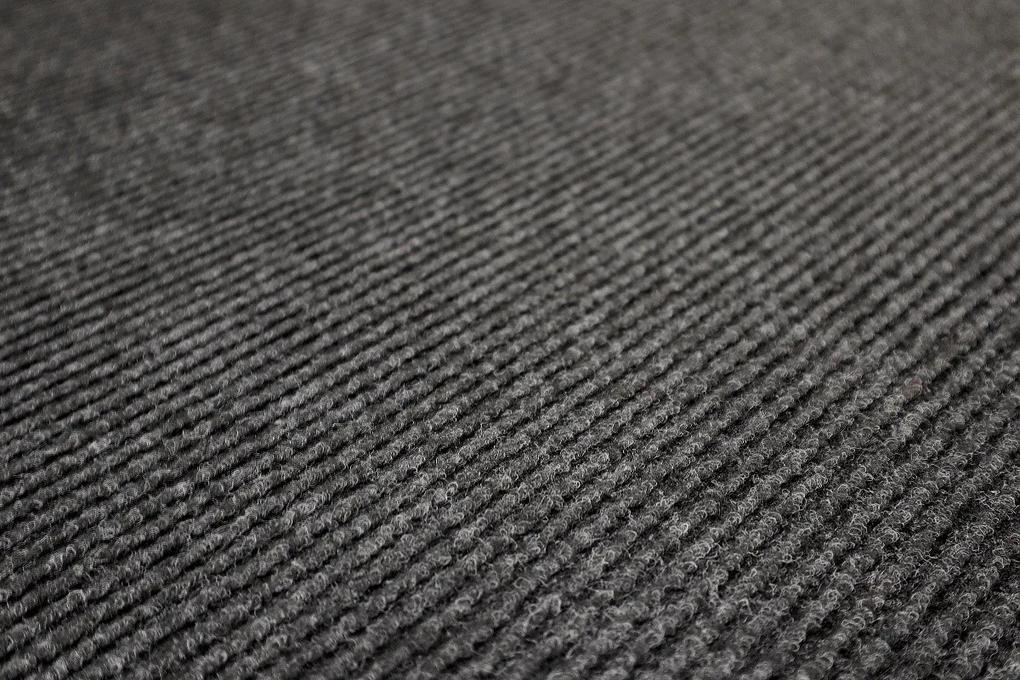 Vopi koberce Kusový koberec Quick step antracit štvorec - 80x80 cm