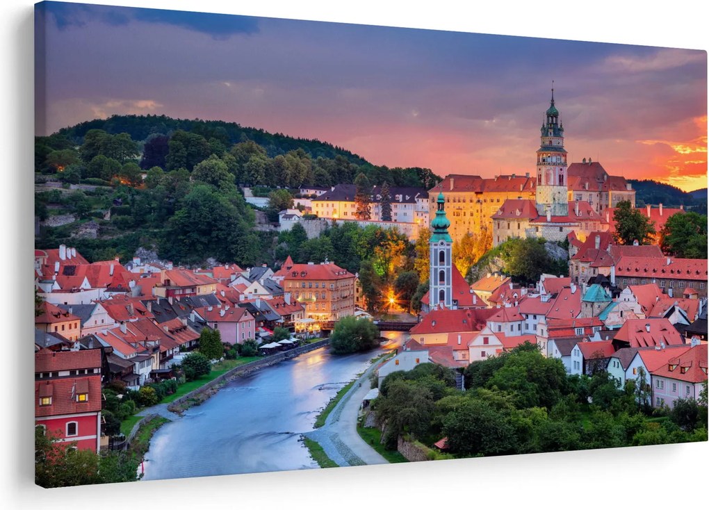 Obraz - Český Krumlov (90x60 cm)