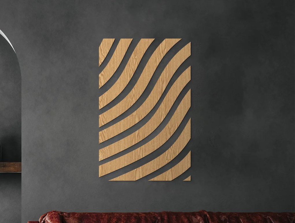 drevko Abstraktný obraz na stenu Zebra Rozmer obrazu: 65 x 42 cm, Farba dekorácie: Čierna