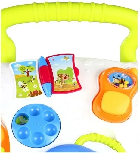 LEAN Toys Odrážadlo, chodítko, telefón, klavír, kúzelná tabuľka 3 v 1