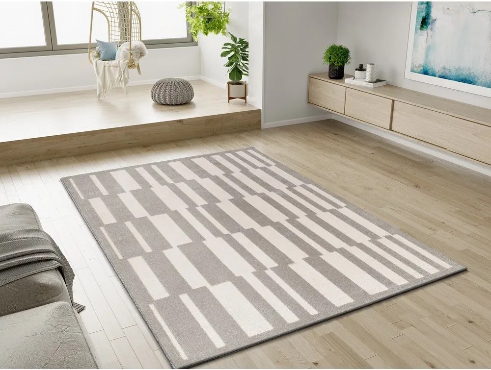 Krémovobiely/taupe koberec 200x290 cm Baresa – Universal