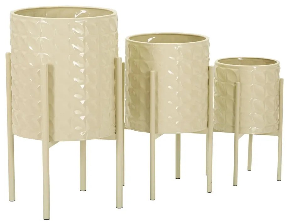 Kovové obaly na kvetináče v súprave 3 ks ø 36 cm Betsy – Mauro Ferretti