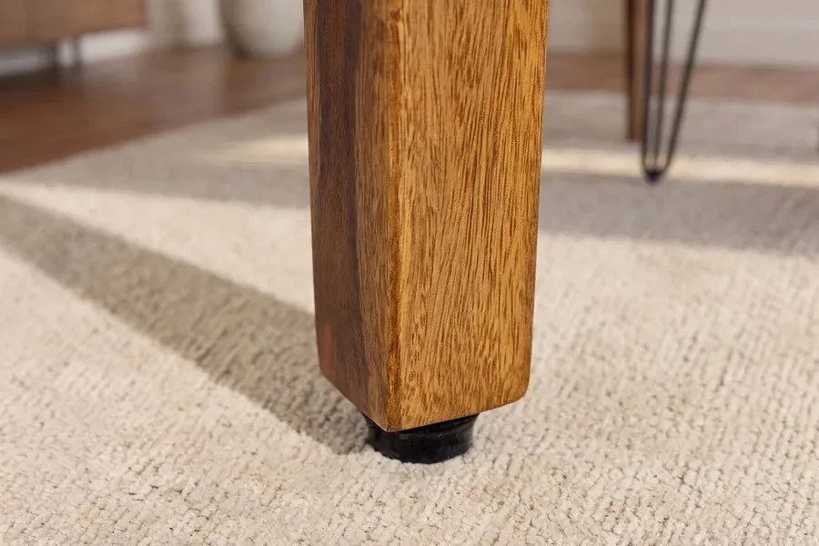 Dizajnová stolička Timber Sheesham / sivo-hnedá