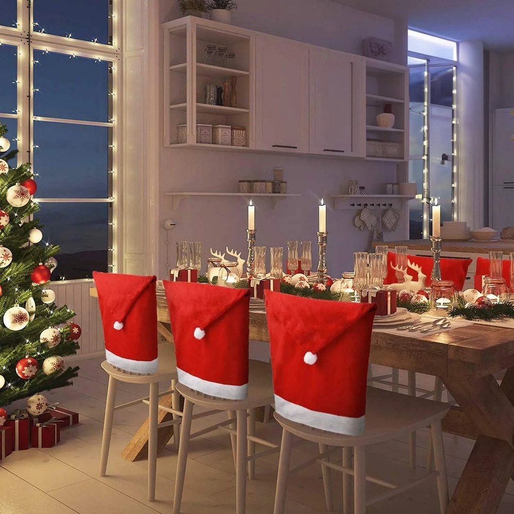 Tutumi Tutumi, poťah na stoličku Santa čiapka 6 ks 380667A, CHR-00004