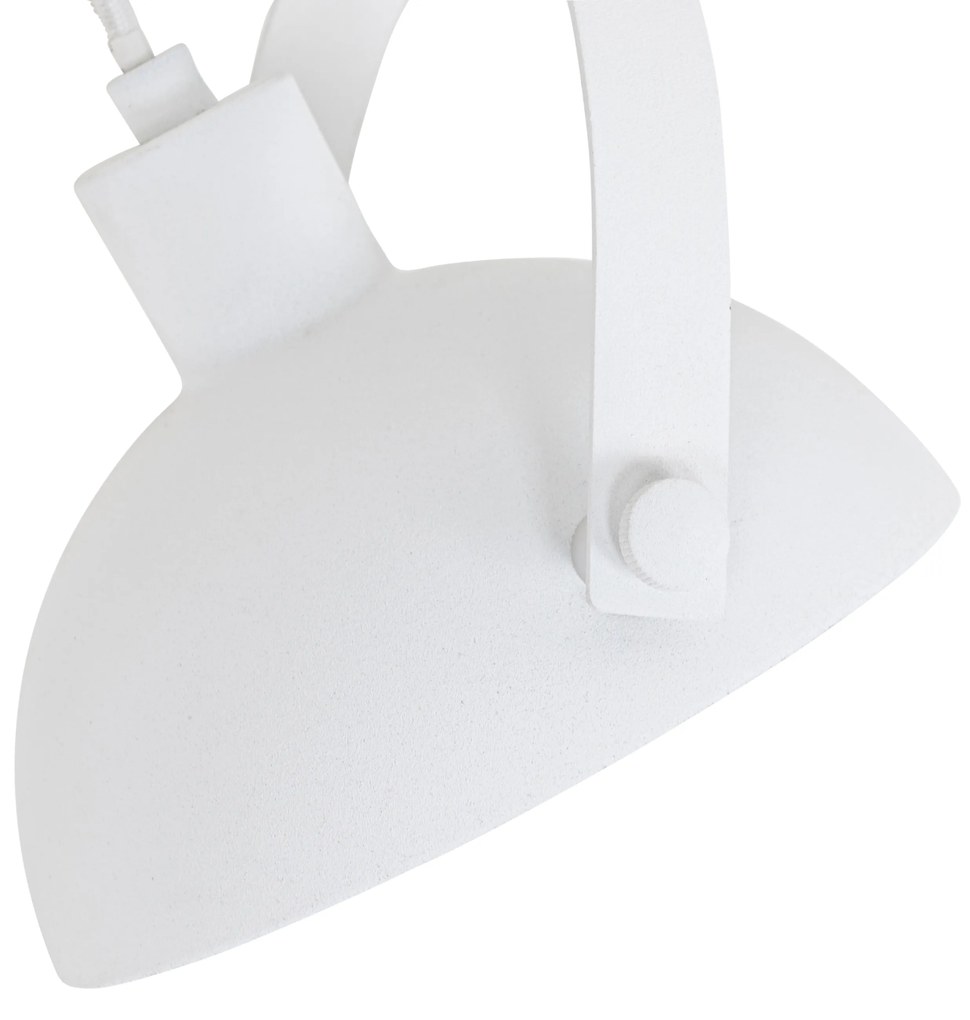 Priemyselný koľajnicový reflektor biely so strieborným vnútrom - Magnax