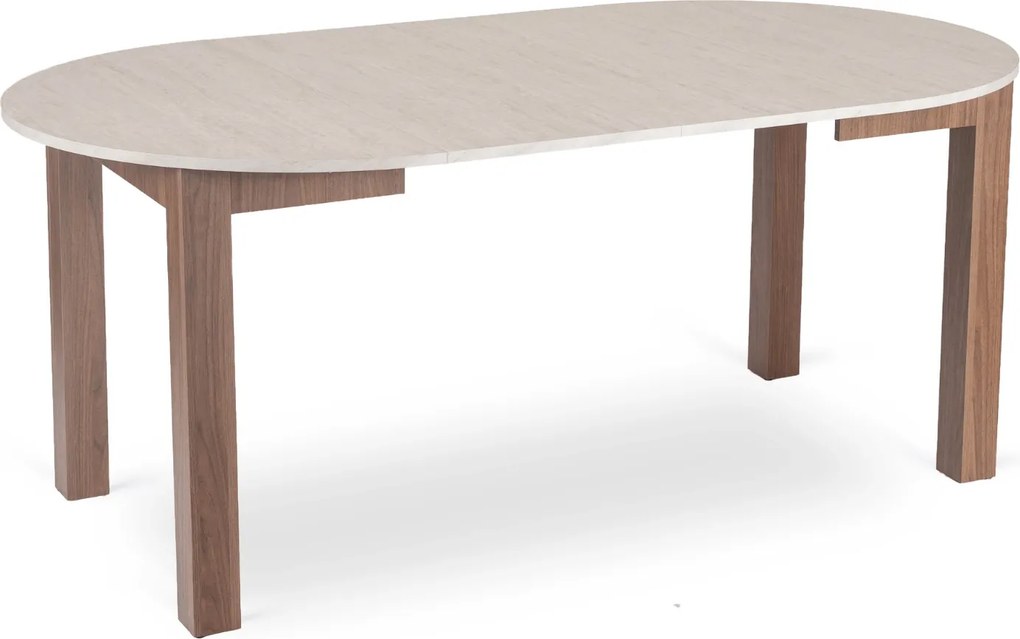 Vintino Rozkladací stôl RAMON 103–223 cm travertín/orech nicea