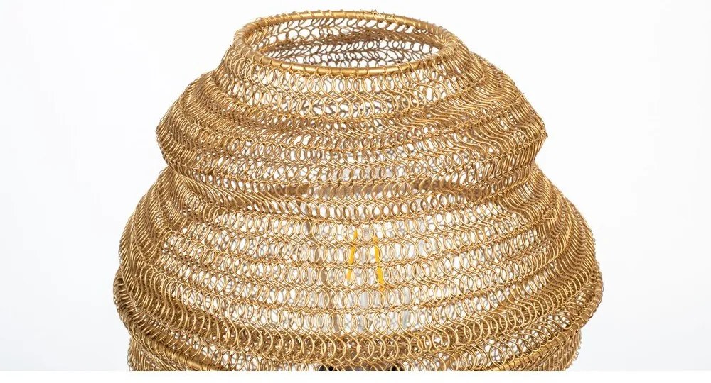 Stolová lampa v zlatej farbe White Label Lena