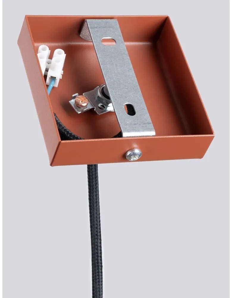 Závesné svietidlo v tehlovej farbe Fideus – Sollux