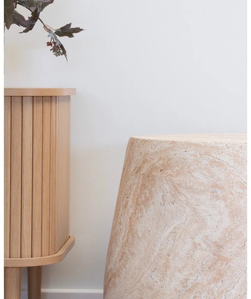 Kamenný okrúhly záhradný stolík ø 47,5 cm Bonn – House Nordic