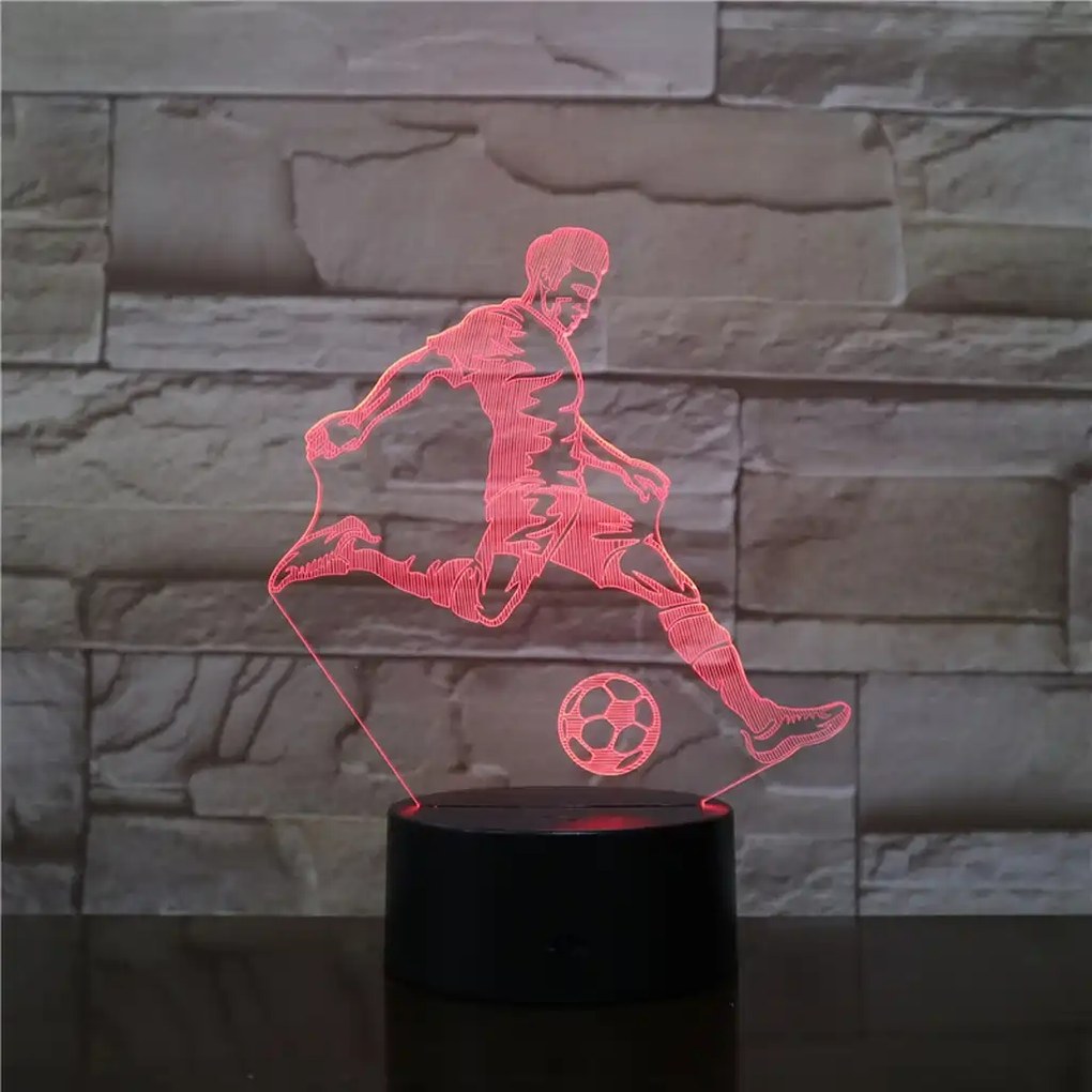 3Dmix 3DL-DFS042 – 3D LED nočná lampa - Futbalista (Aroma)