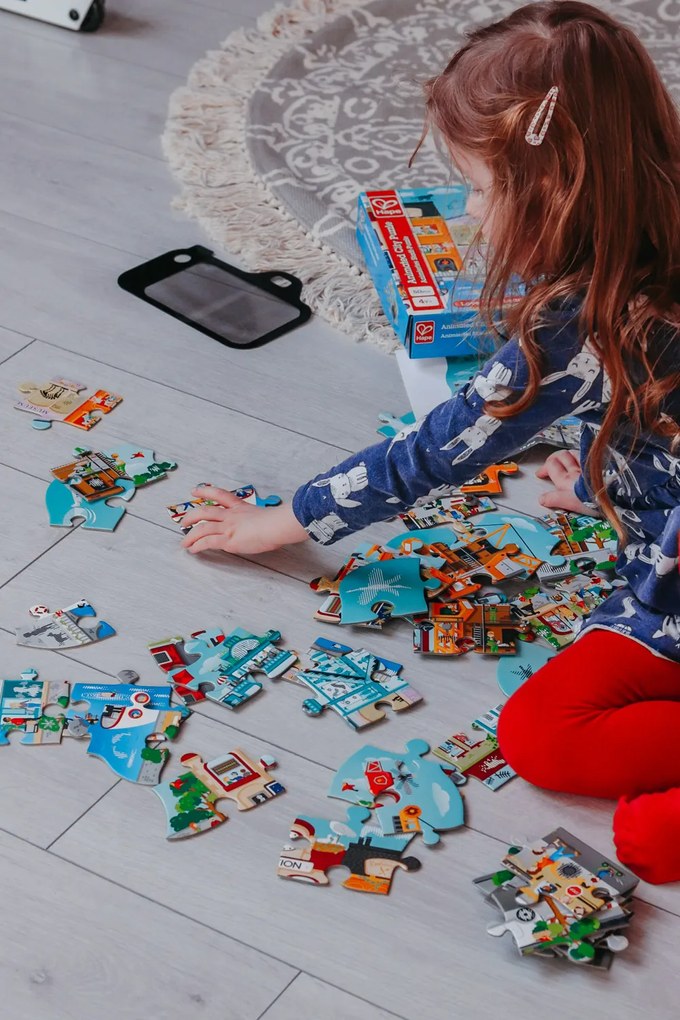Puzzle – Animované mestečko v pohybe, 49 dielikov