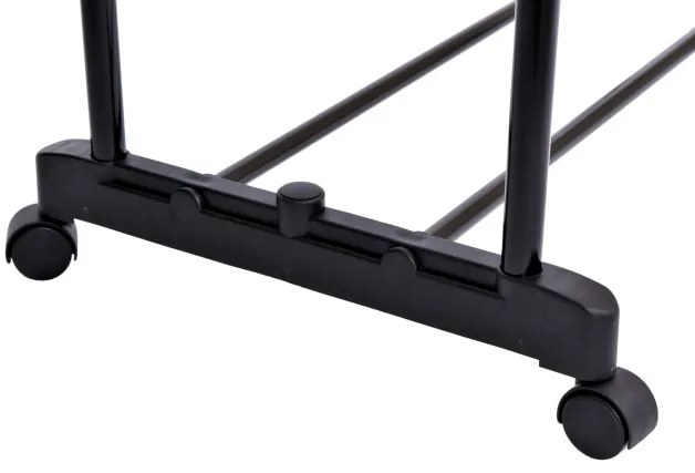 Vešiakový stojan na kolieskach MIA čierny