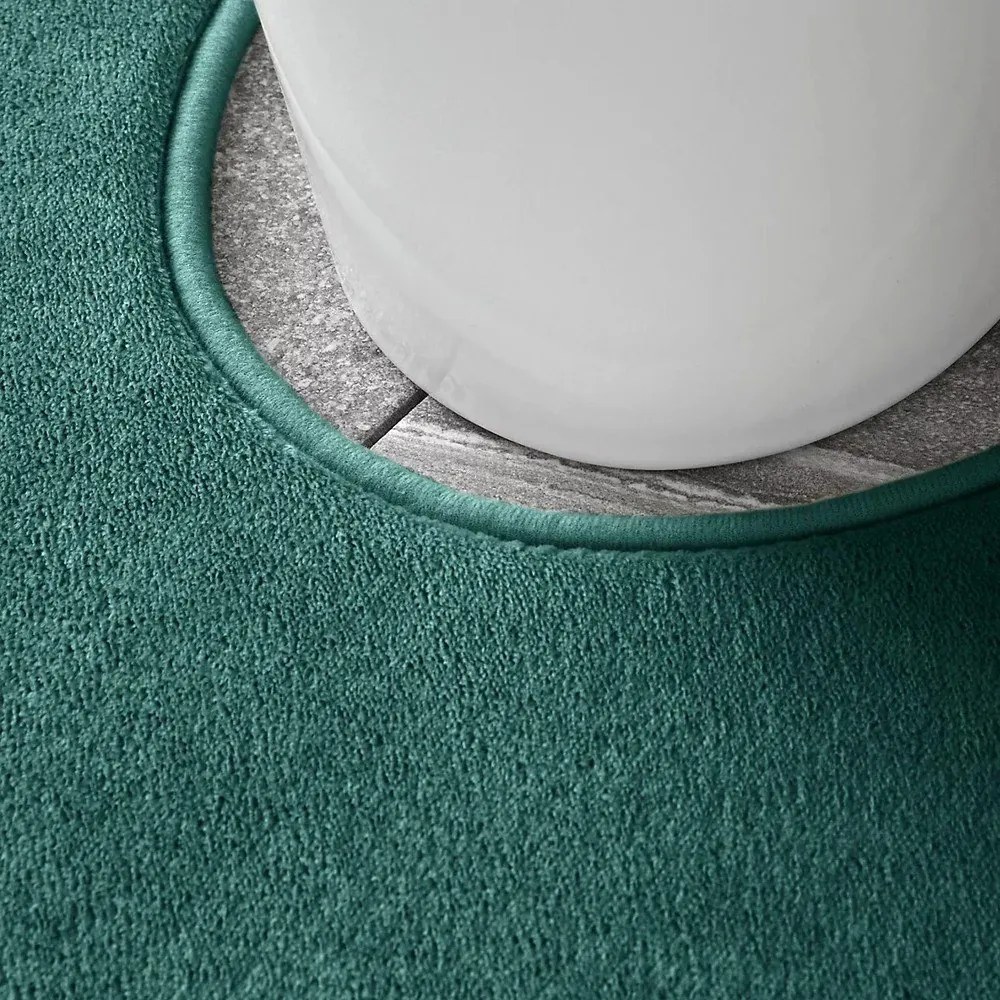 Zelené WC kúpeľňové predložky v súprave 2 ks z pamäťovej peny 50x80 cm Anti–Bacterial – Catherine Lansfield