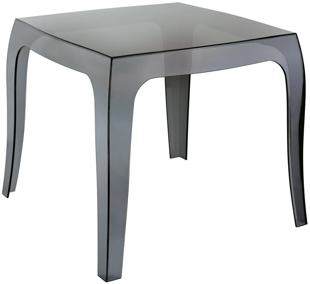 Stôl Queen - v43 x 50 x 50 cm - Čierna