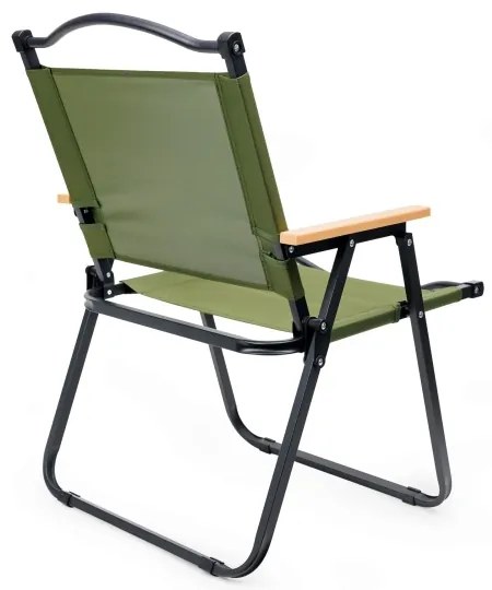 Skladacia kempingová stolička zelená