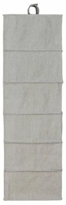 Závesný organizér na oblečenie 30 x 18 x 94 cm, sivá