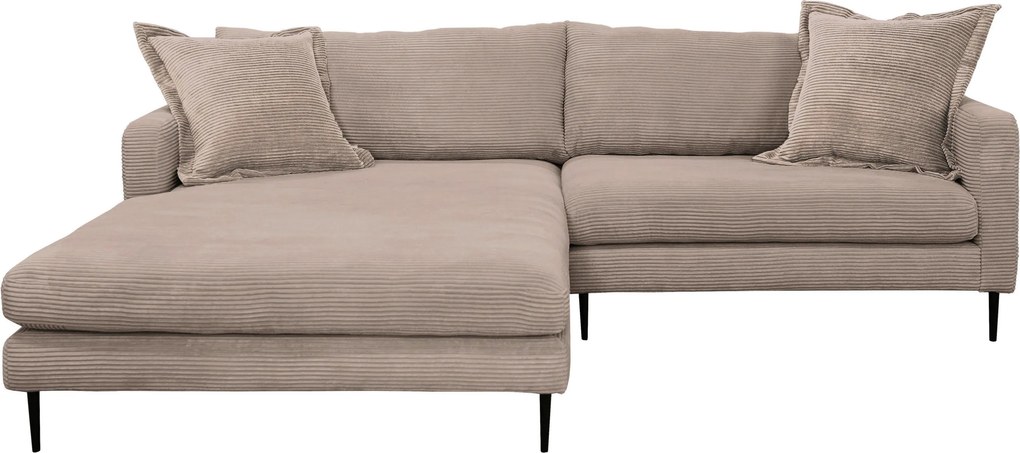 XXXLutz ROHOVÁ SEDAČKA, textil, svetlohnedá P & B - Sedačky - 002330003402