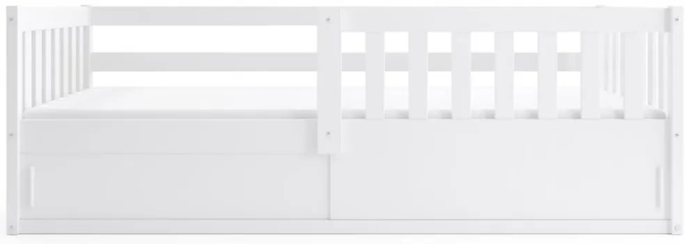 Detská posteľ s úložným priestorom SMART 160x80 cm - biela