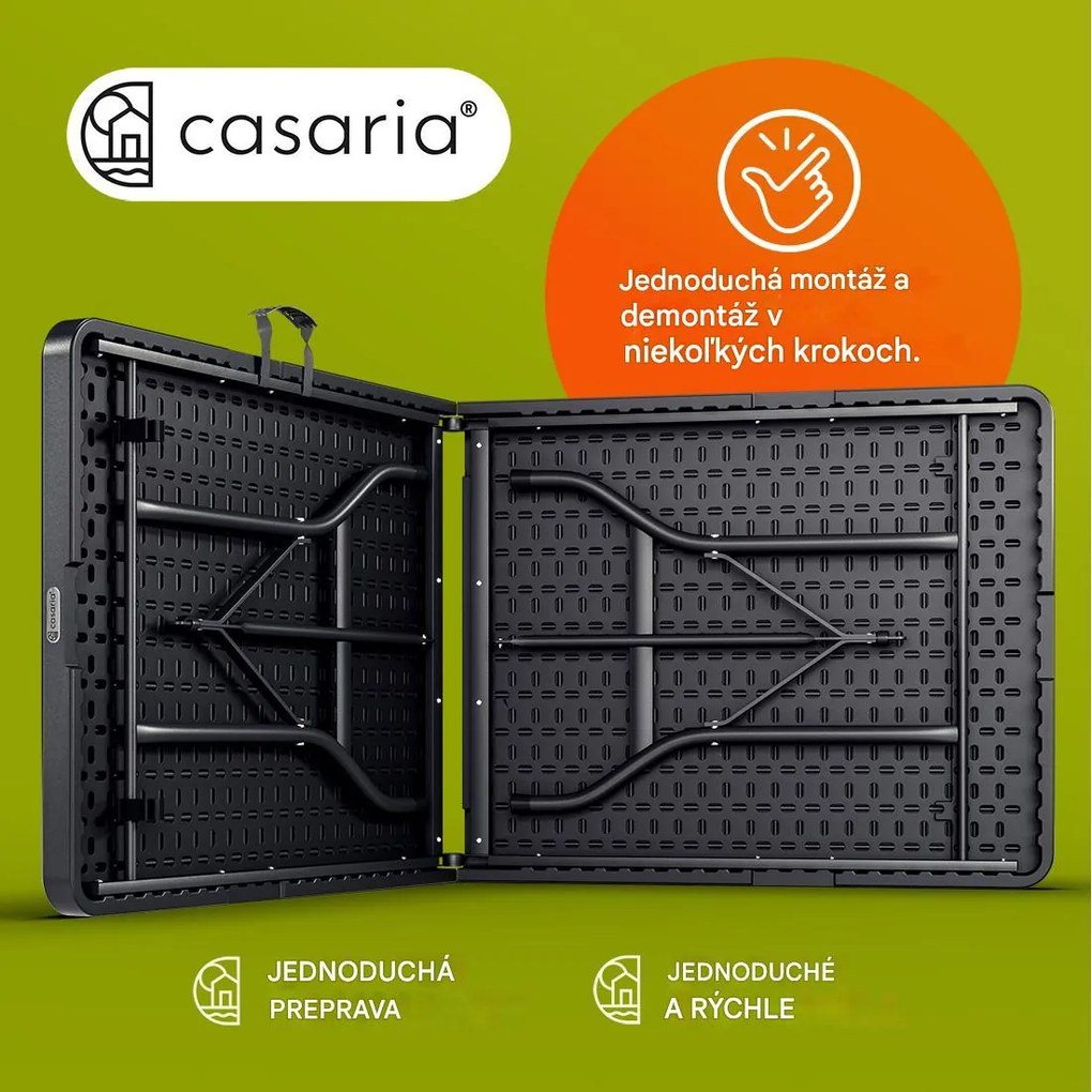 InternetovaZahrada Pivný set 183 cm - antracit