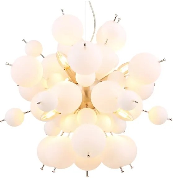 Globo 15633HO - Luster na lanku UDO 6xE14/25W/230V pr. 55 cm biela