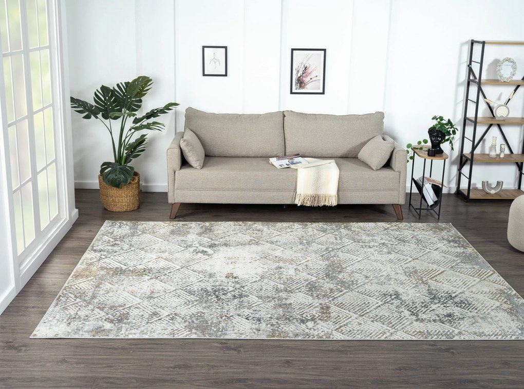 My Flair, Kusový koberec My Heart creme, 160x230, šedá, chodba / predsieň