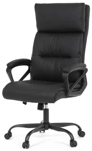 Autronic BONTEC Kancelárske kreslo, hojdací mechanizmus, čierna ekokoža, KA-Y346 BK Farba: Modrá