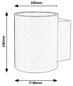 Rabalux 7020 - Nástenné svietidlo KAUNAS 1xG9/10W/230V čierna