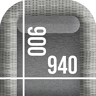 DEOKORK Ratanové kreslo BORNEO LUXURY (hnedá)