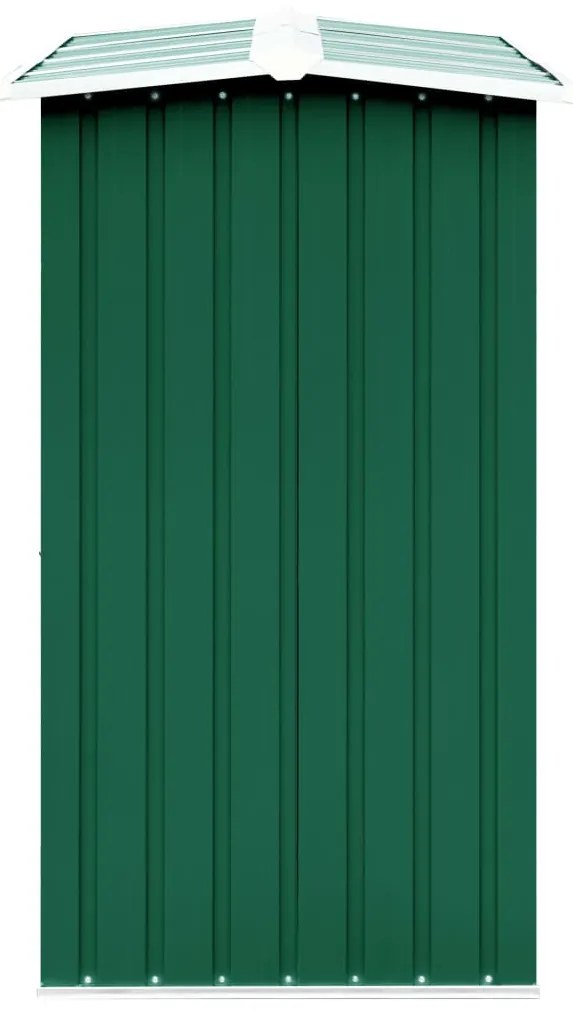 Záhradná kôlňa na drevo zelená 330x92x153 cm galvanizovaná oceľ