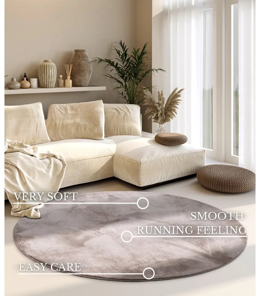 Béžový okrúhly koberec ø 200 cm Leon – Villeroy&amp;Boch