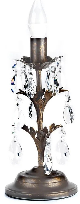 ONLI - Stolná lampa TERESA 1xE14/6W/230V bronzová