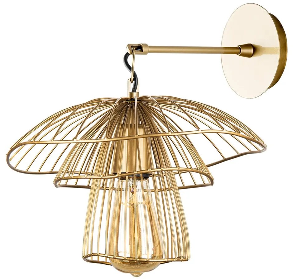 Nástenné svietidlo v zlatej farbe Squid Lighting Root, výška 36 cm