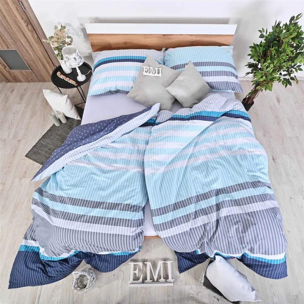 Obliečky bavlnené Tomana EMI: Štandardný set jednolôžko obsahuje 1x 140x200 + 1x 70x90
