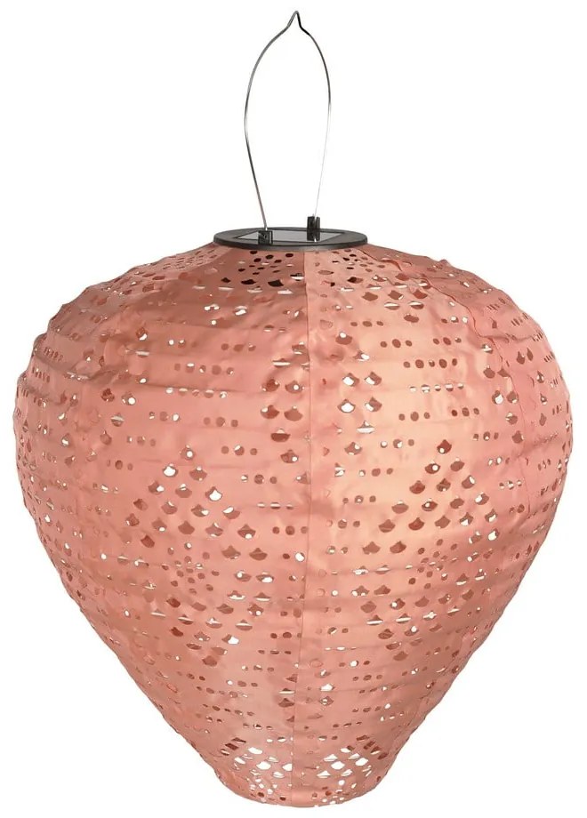 Ružový vonkajší solárny LED lampáš (výška 30 cm) Greatham – House Nordic