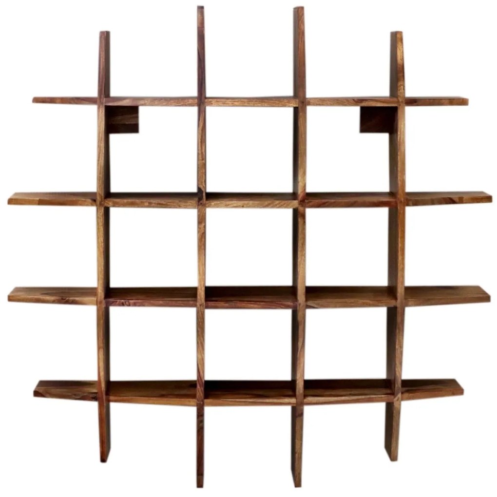 furniture-nabytek.cz - Police na stenu z dreva palisander 100x100x25