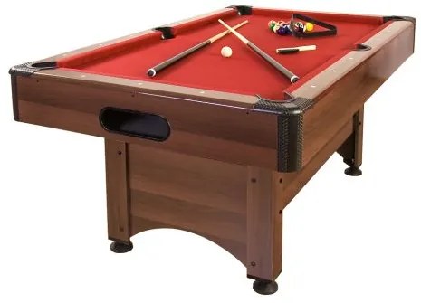 GamesPlanet® 1421 Biliardový stôl pool biliard s vybavením, 6 ft