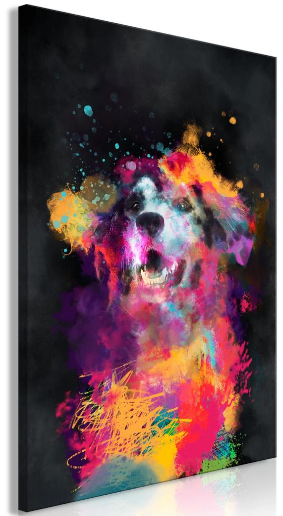 Artgeist Obraz - Dog's Joy (1 Part) Vertical Veľkosť: 20x30, Verzia: Na talianskom plátne