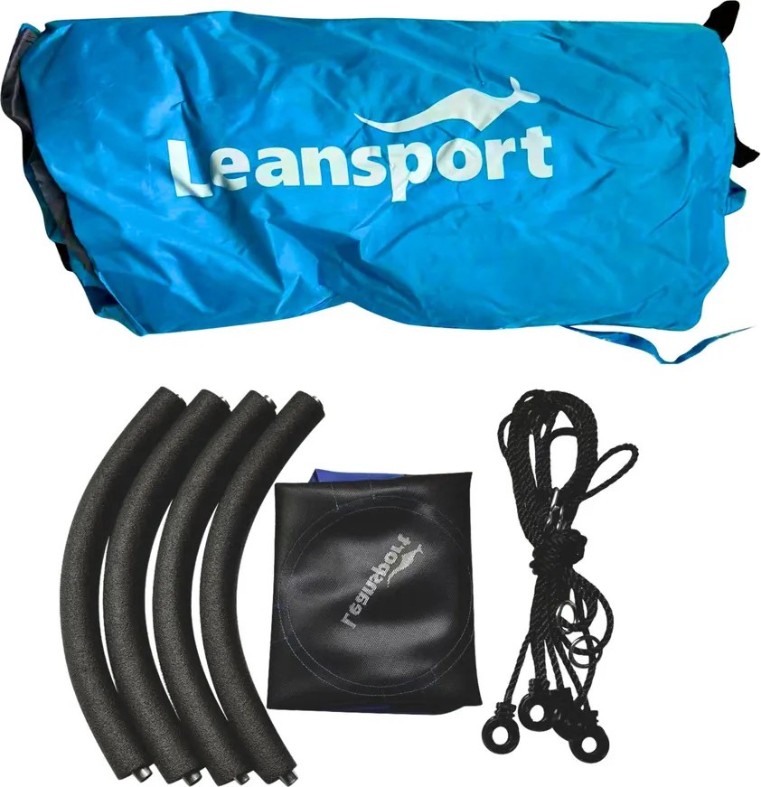 LEAN Sport Hojdací stan Čapie hniezdo Modrý 90-100 cm