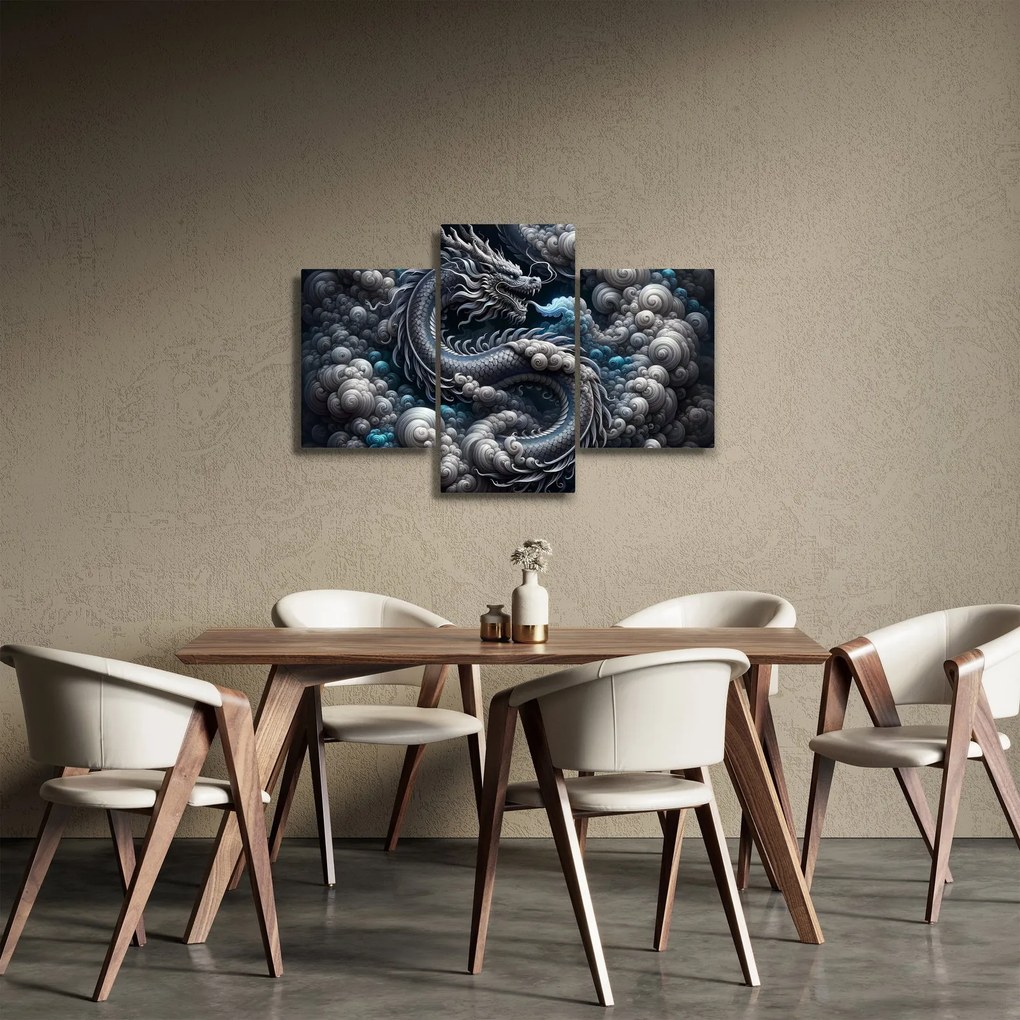 Obraz – Drak v dyme (90x60 cm)