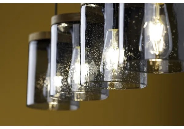 Spot-Light 161859151 - Luster na lanku MONSUN 1xE27/60W/230V borovica