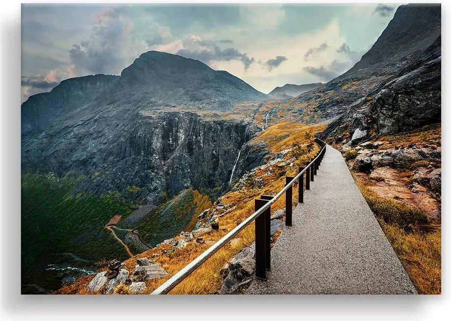 Obraz na plátne Styler Norway Mountains, 115 x 87 cm