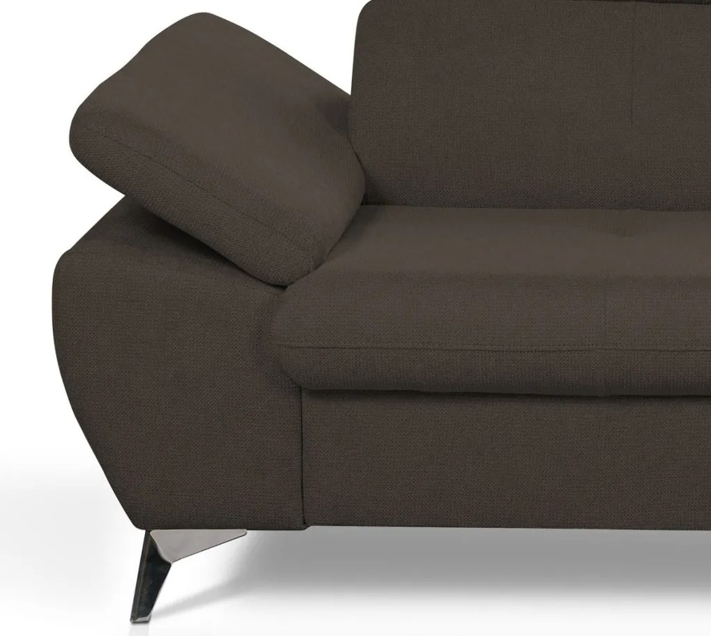 Trojsedák Gisele, tmavo hnedá espresso látka