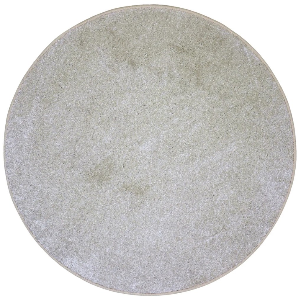 Vopi koberce Kusový koberec Capri Lux cream kruh - 200x200 (priemer) kruh cm