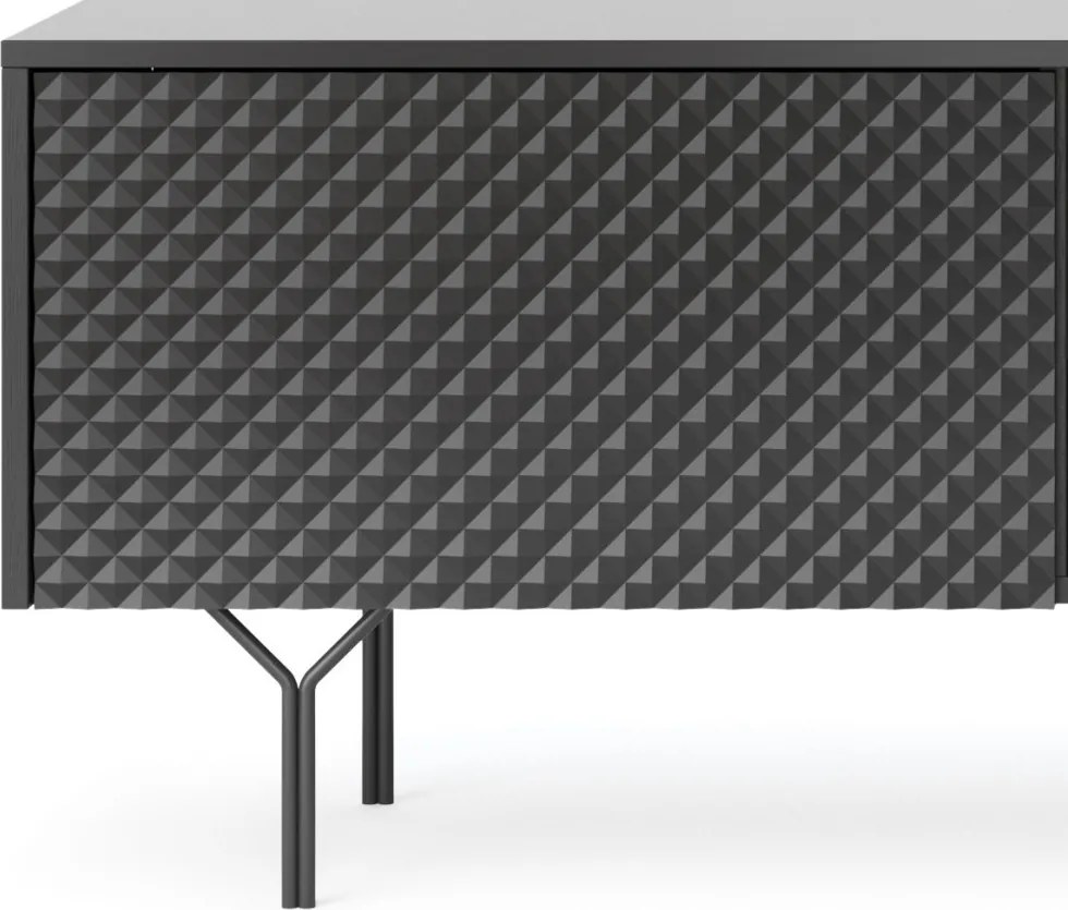 Široká TV skrinka Raven, čierna