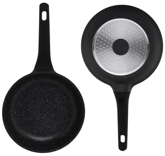 10 kusový set hrncov - matná čierna