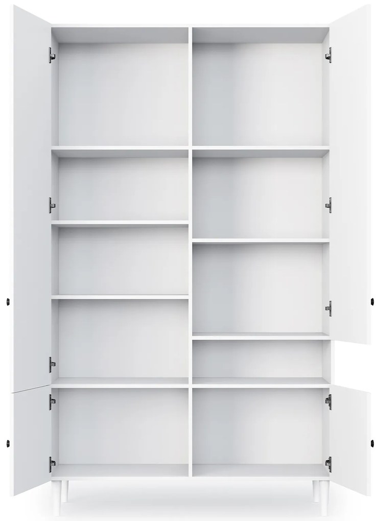 Šatní skriňa DULLUM 120x205cm, biela