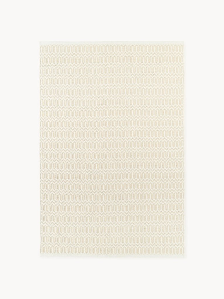 Ručne tkaný koberec do interiéru/exteriéru's geometrickým vzorom Rune