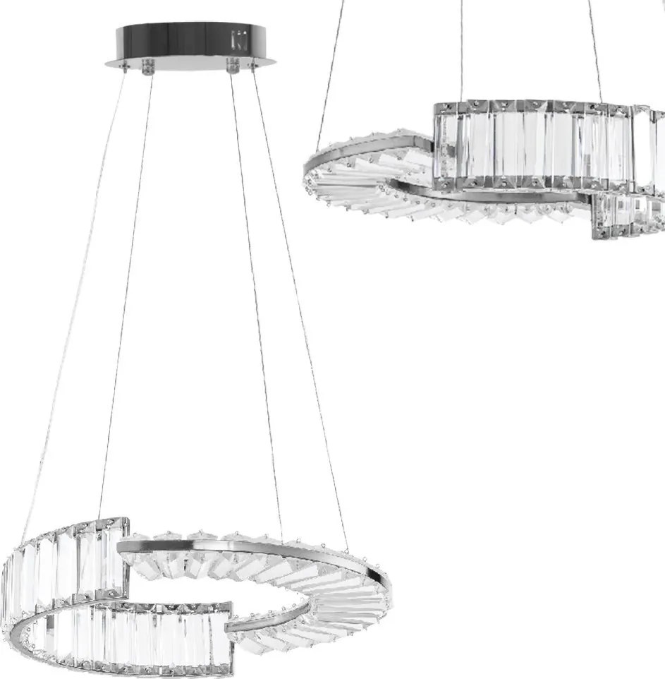 Toolight Toolight, LED stropné svietidlo APP1527-CP40, chrómová, OSW-06976